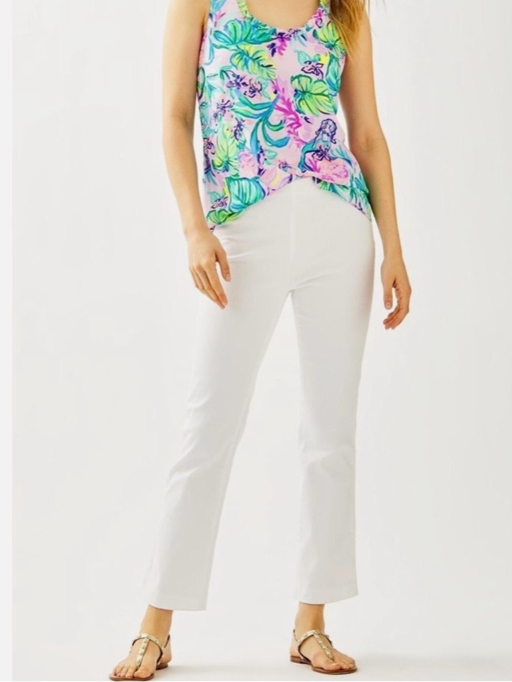 Lilly Pulitzer White Straight Leg jeans/Pants 30 inch